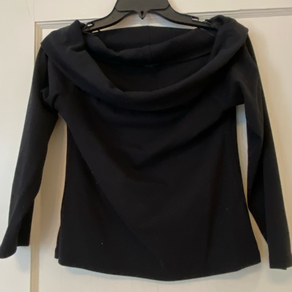 J crew folded off the shoulder knit top